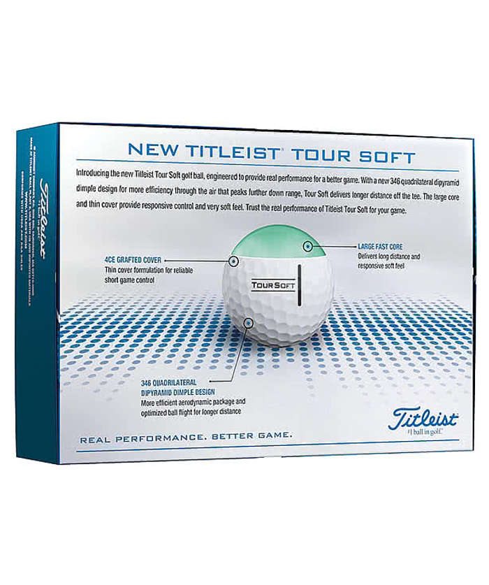 Full Color Titleist Tour Soft Golf Balls (Box of 12)