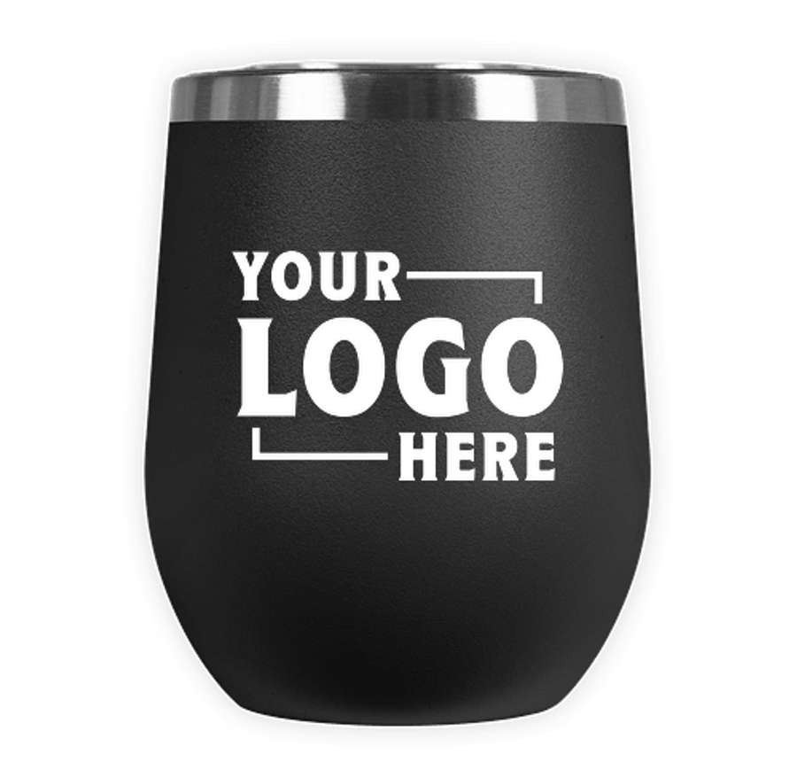 12 oz. Stainless Steel Insulated Tumbler in Black