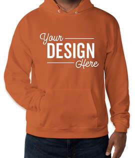 Hanes EcoSmart 50/50 Pullover Hoodie - Color: Texas Orange