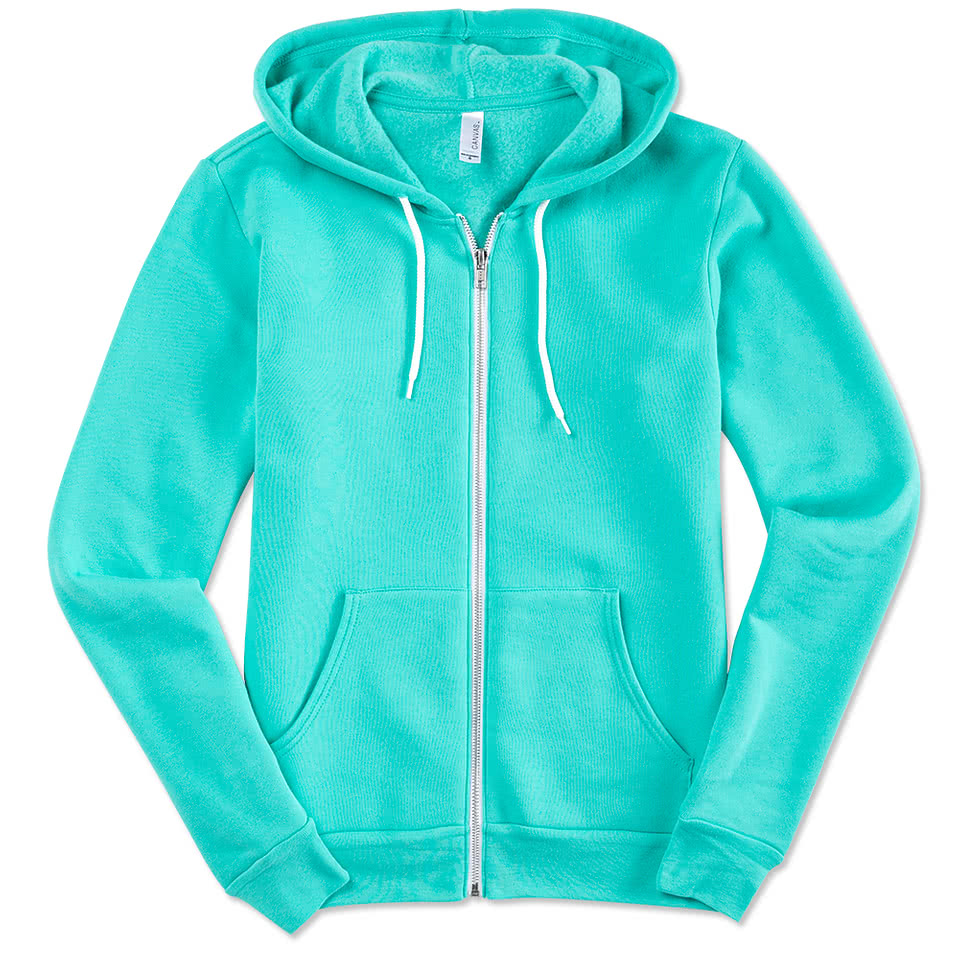 Teal hotsell zipper hoodie