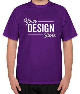 Augusta Attain Short Sleeve Raglan Performance Shirt - Color: Purple