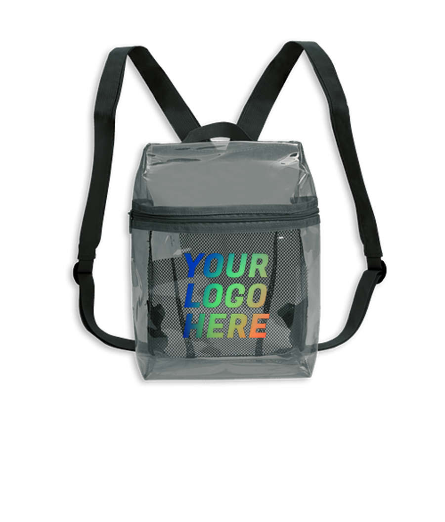 Translucent Color Daypack Backpack in Black