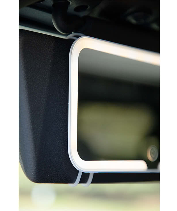 Car Visor Mirror with LED Lighting