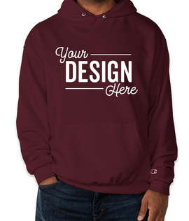 Champion Powerblend Pullover Hoodie - Color: Maroon