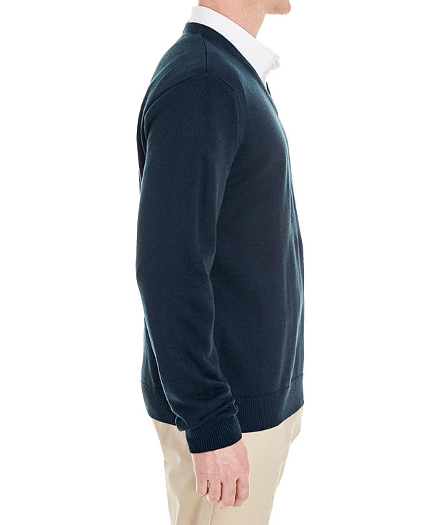 Harriton Pilbloc Jersey Knit V-Neck Sweater