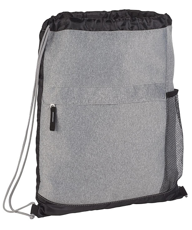 Heather Melange Drawstring Bag