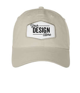 Ahead Largo Washed Twill Baseball Hat with White Hexagon Patch - Color: Colada