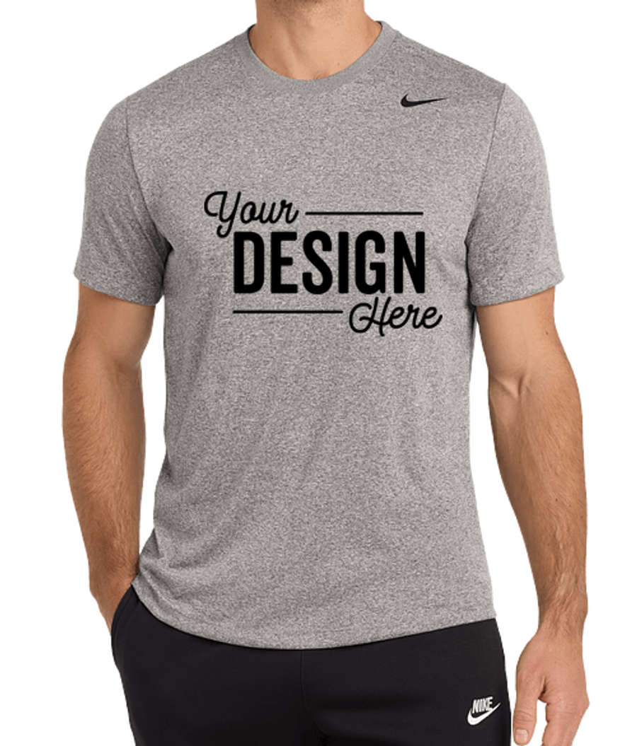Nike Team rLegend Recycled Performance Shirt in Carbon Heather