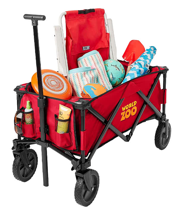 Full Color Compact Folding Wagon - 1 Imprint Location
