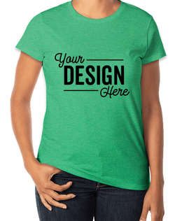Anvil Women's Jersey T-shirt - Color: Heather Green