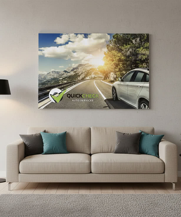 Full Color 24" x 36" Glossy Aluminum Wall Print with Shadow Mount