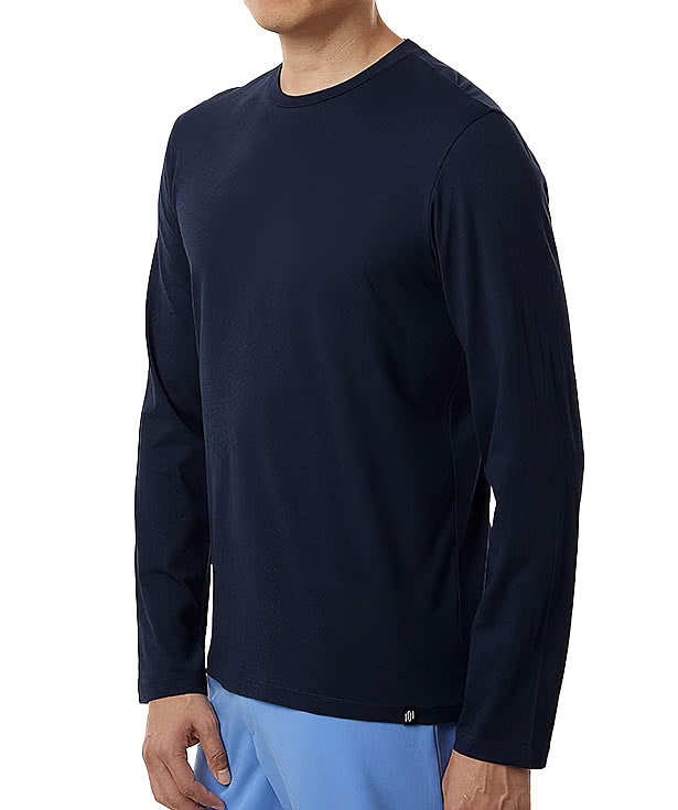 Jaanuu RegenX Cotton Underscrub Long Sleeve T-shirt - Embroidered