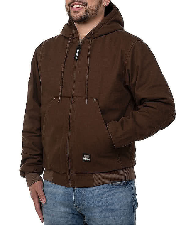 Berne Highland Washed Cotton Duck Hooded Jacket