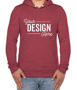 Royal Apparel USA-Made Tri-Blend Pullover Hoodie - Color: Tri Burgundy