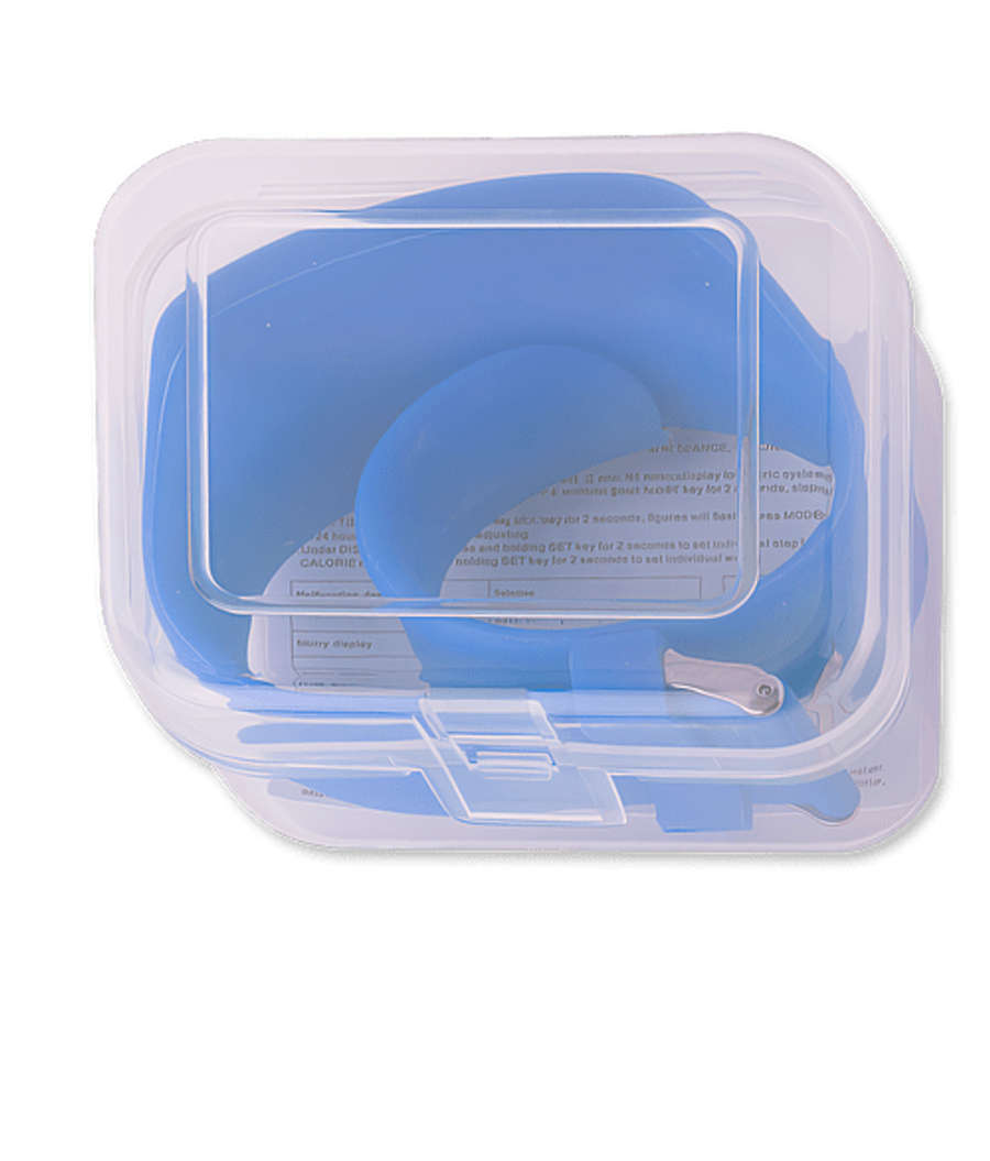 Silicone Pedometer Activity Watch in Blue