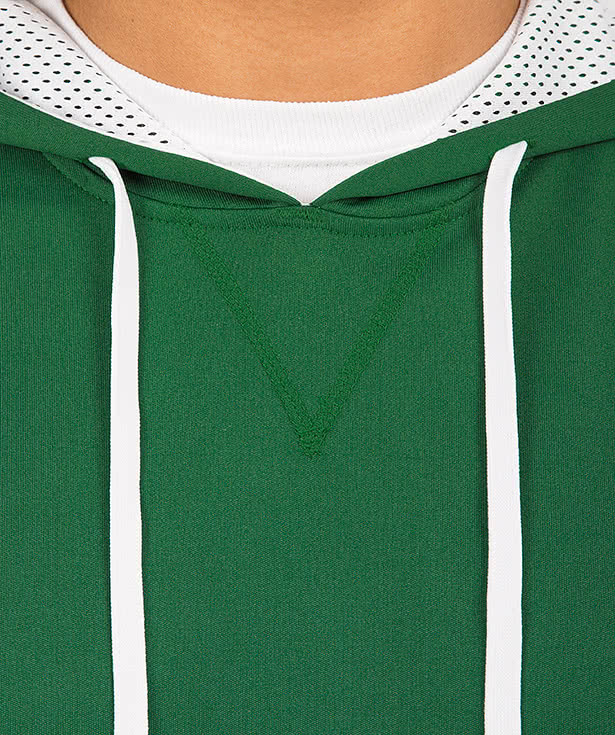 Team 365 Contrast Performance Pullover Hoodie