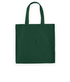 Medium Midweight 100% Cotton Canvas Tote Bag - Color: Forest