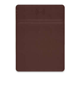 5V Wireless Charging Mouse Pad with Phone Stand - Color: Brown