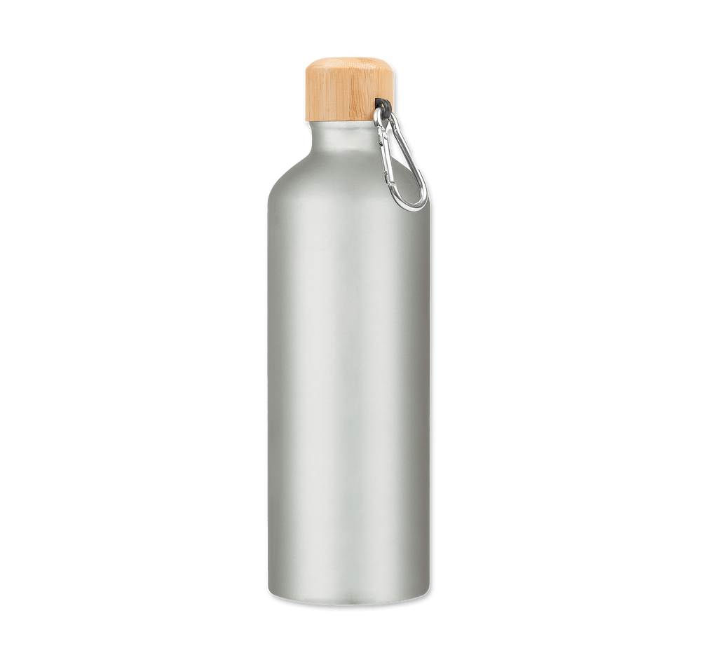 Full Color 25 oz. Tundra Aluminum Water Bottle with Bamboo Lid-default