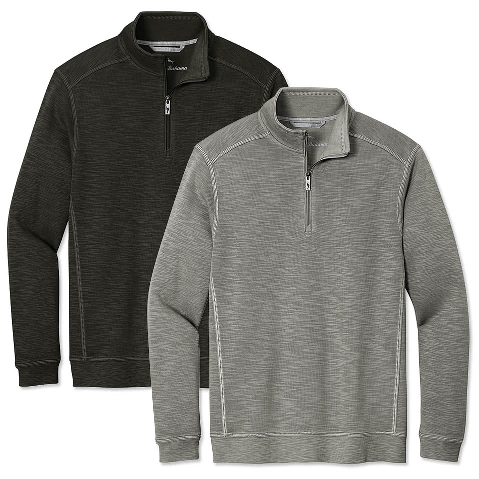 Tommy Bahama Tobago Bay Slub Half Zip Sweatshirt