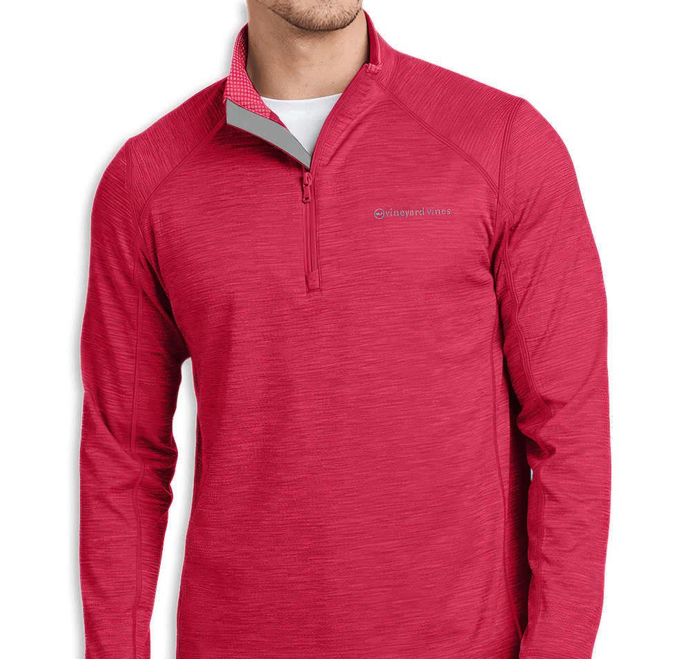 Vineyard Vines Sankaty Logo Quarter Zip Sweatshirt - Printed-default