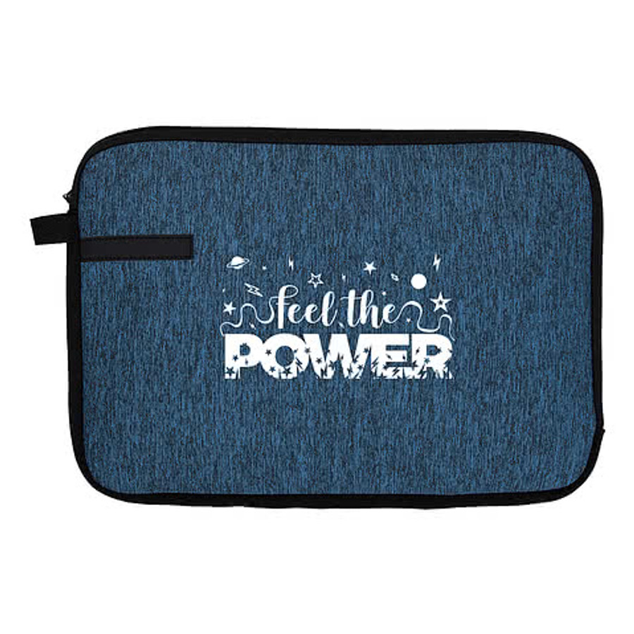 Full Color Heather 13" Laptop Sleeve in Blue
