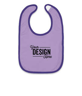 Rabbit Skins Contrast Trim Premium Jersey Baby Bib
