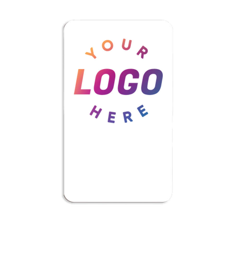 Full Color 20 Mil Jumbo Business Card Magnet in White