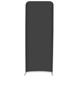 Full Color 36.5" x 91.25" Eurofit Straight Wall Display Kit - Color: Black