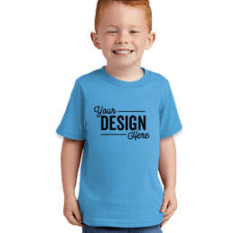 Port & Company Toddler Core Cotton T-shirt - Color: Aquatic Blue