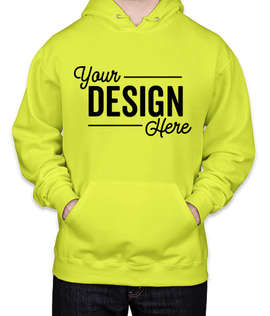 Jerzees Nublend 50/50 Pullover Hoodie - Color: Safety Green