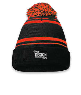 Holloway Homecoming Pom Pom Beanie - Color: Black / Orange