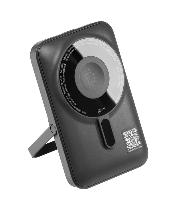Regal 10,000 mAh Power Bank with 15W Wireless Charger, Watch Charger, & Stand