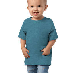 Bella + Canvas Toddler Jersey Short-Sleeve T-shirt - Color: Heather Deep Teal