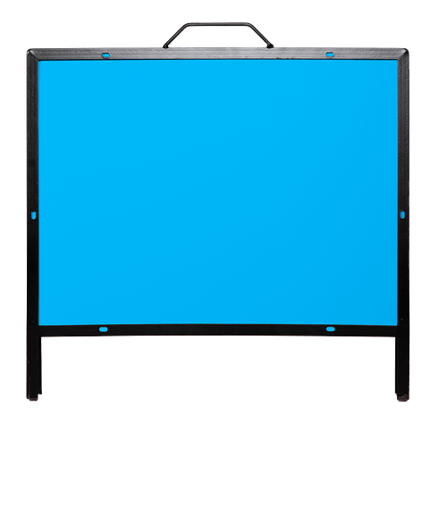 Full Color 24.5" x 18" Superstrong Angle Iron A-Frame Sign Kit in Columbia Blue