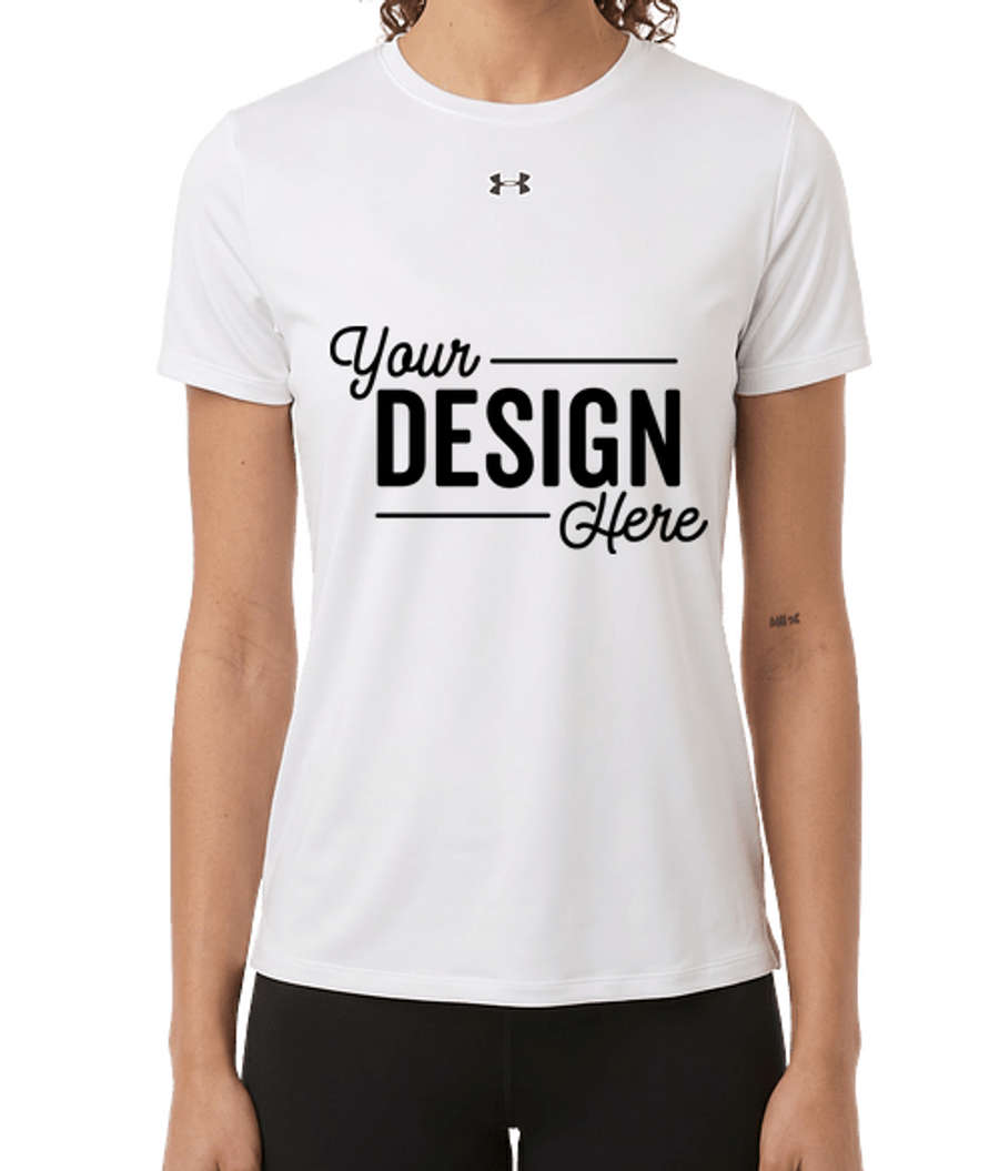 Under Armour Women’s Vanish Lightweight Performance Shirt in White / Black