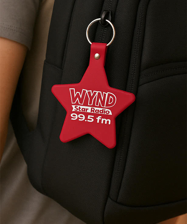 Star Shaped Flexible Keychain