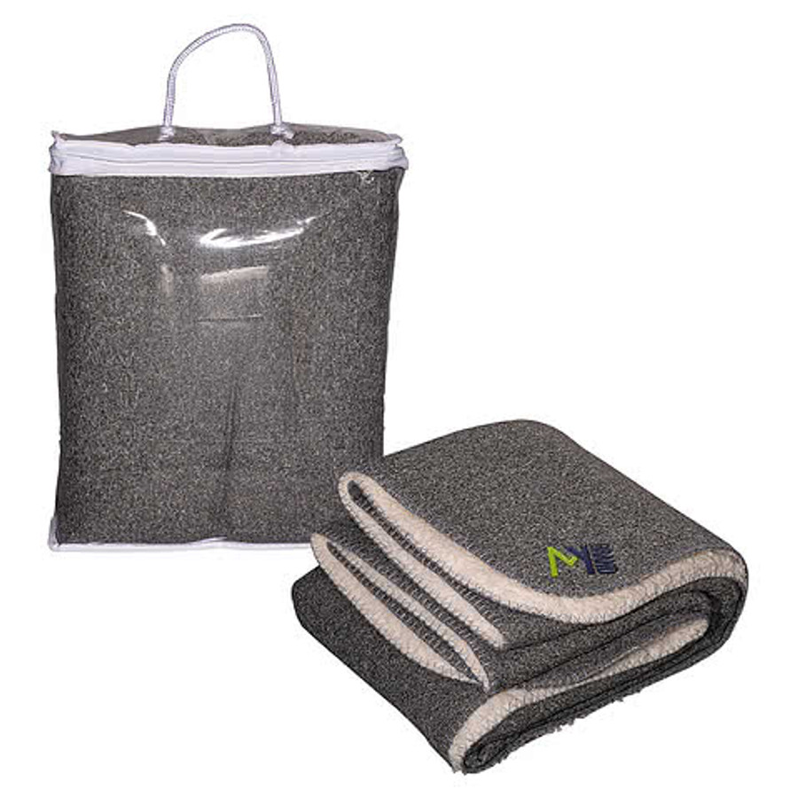 Thick Needle Sherpa Blanket in GRAY