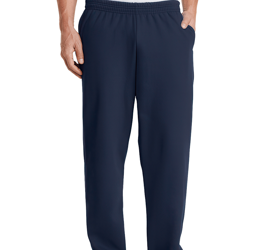 Port & Company Youth Core Fleece Pocket Open Bottom Sweatpants-default