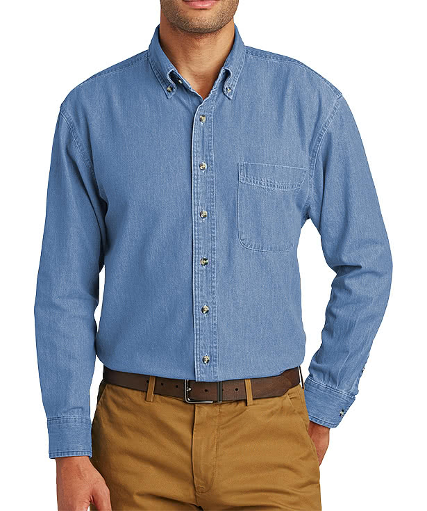 Port & Company Denim Shirt - Embroidered
