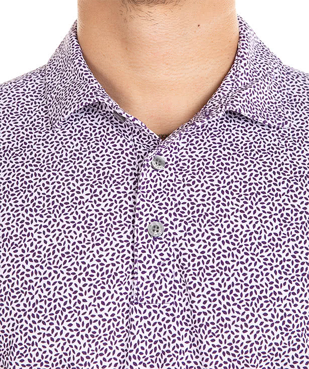 Cutter & Buck Virtue Eco Botanical Print Performance Pique Polo