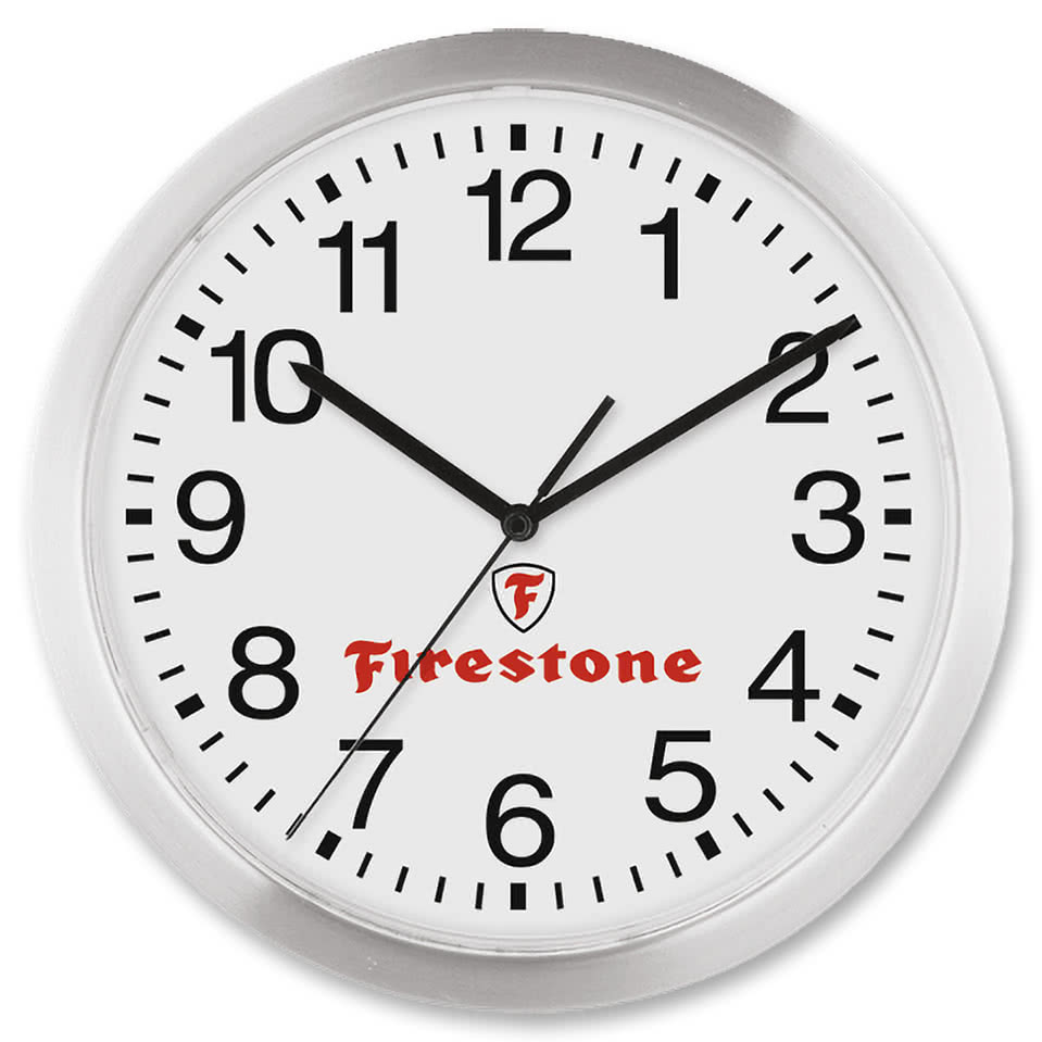 12" Slim Metal Wall Clock