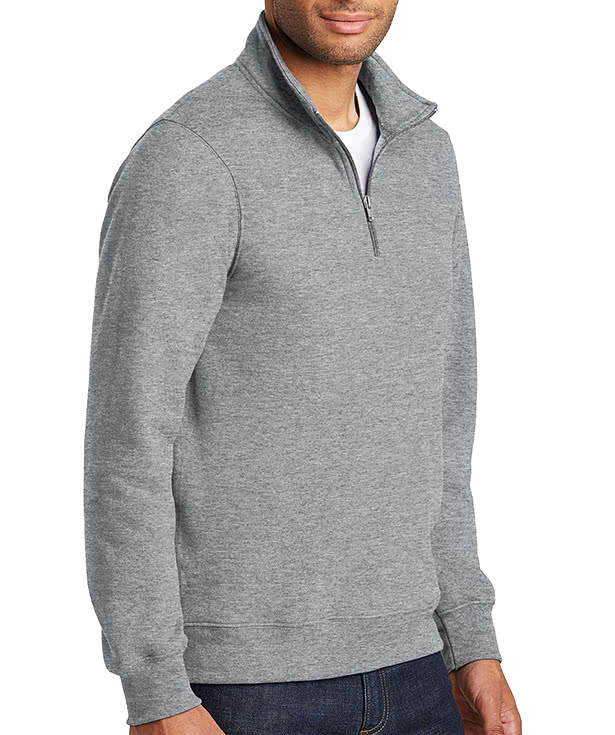 Port & Company Fan Favorite Quarter Zip Sweatshirt - Embroidered