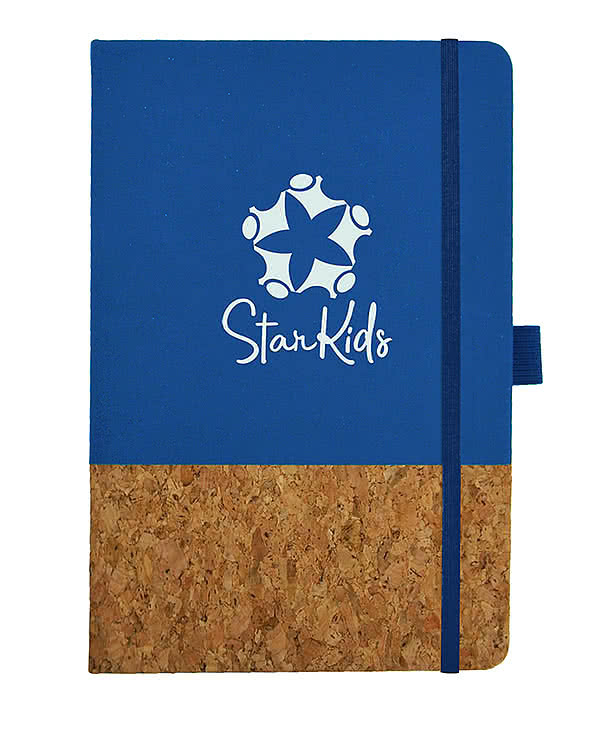 Debossed Feeling Corky Hard Cover Notebook
