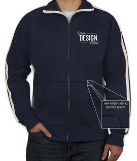 J. America Vintage Track Jacket - Color: Navy / White