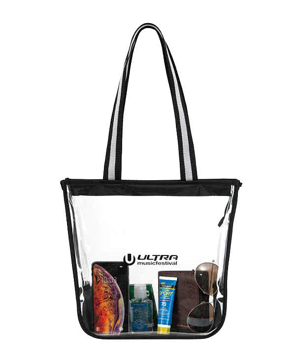 Sigma Clear Zippered Tote Bag