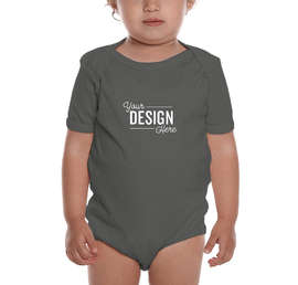 Royal Apparel USA-Made Organic Baby Bodysuit - Color: Slate
