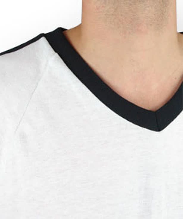 Augusta V-Neck Double Shoulder Stripe Jersey T