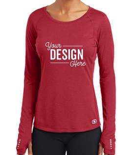 OGIO Women's Endurance Pulse Long Sleeve Performance Shirt - Color: Ripped Red