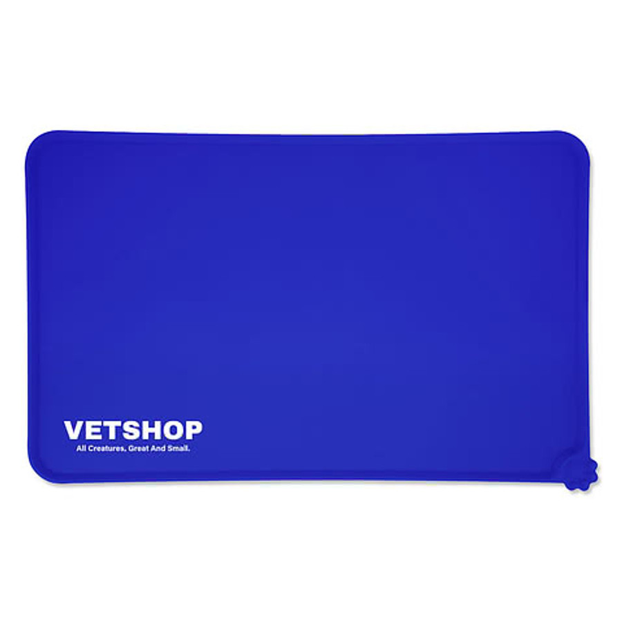 Anti-Slip Silicone Pet Food Place Mat in Black
